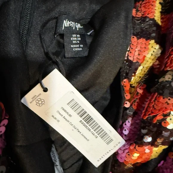 Nasty Gal Multicolor Sequin Jumpsuit - Picture 4 of 5